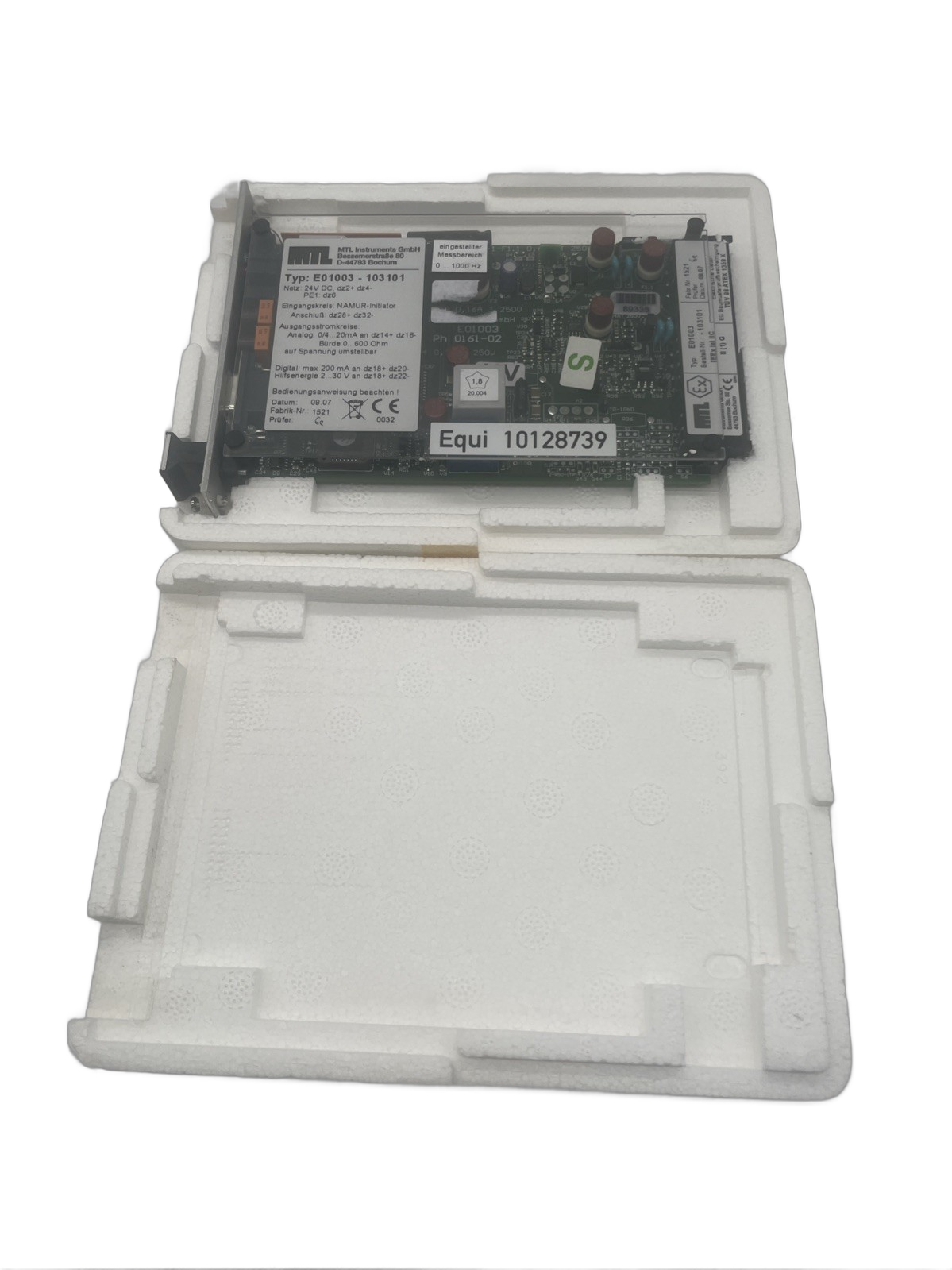 MTL E01003-103101 – Eurocard Frequenz‑zu‑Analog‑Wandler für NAMUR‑Detektoren